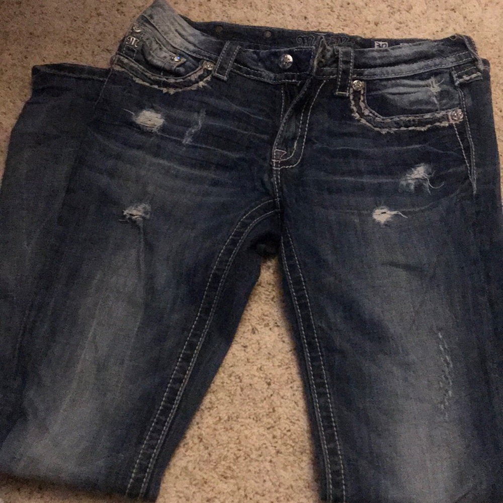 Miss Me boot stretch jean sz 30